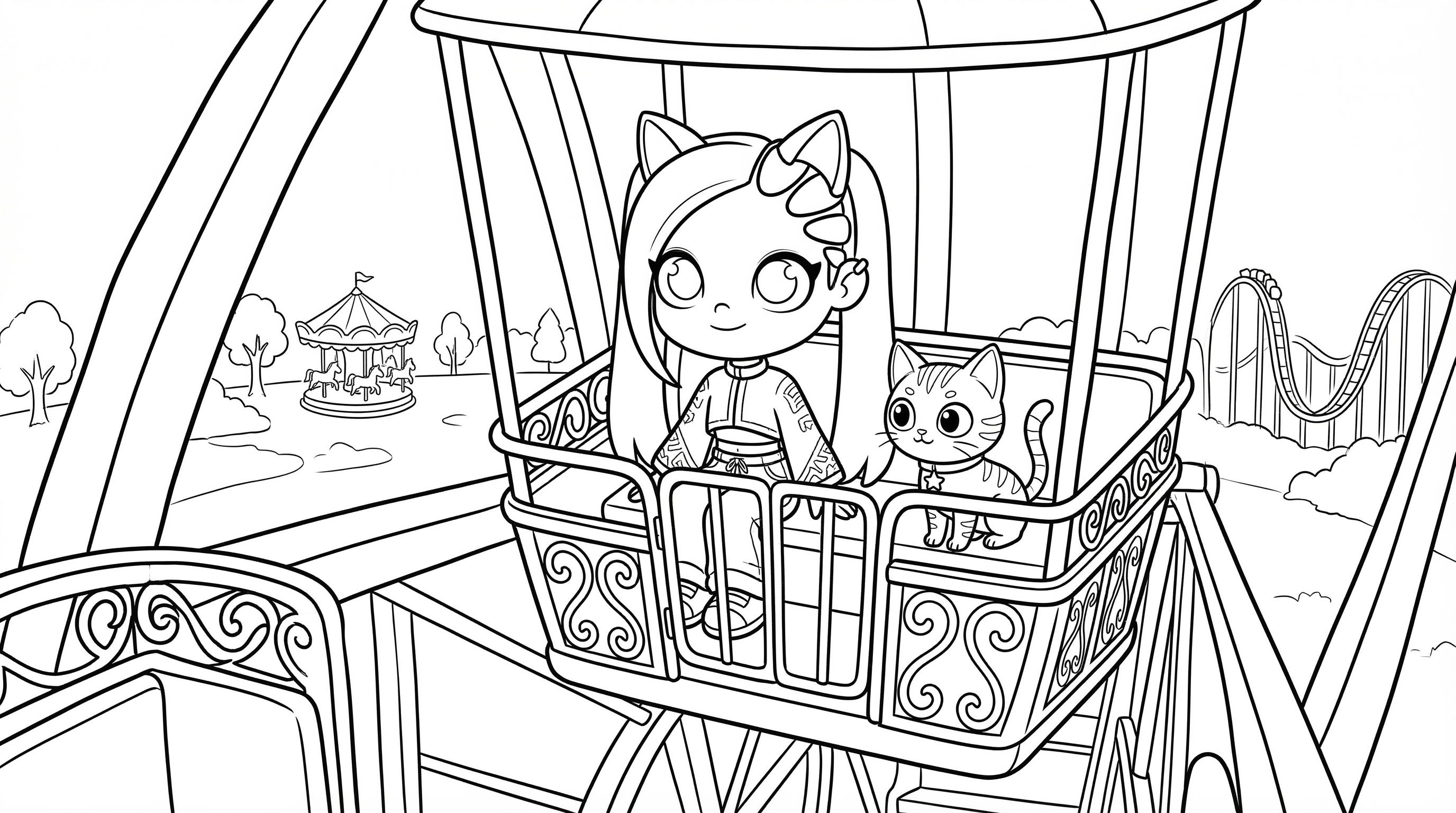 Dibujo mágico Lilicat Avatar World colorear Noria