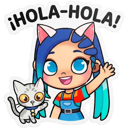 Mega pack descargar stickers gratis lindos adorables gatos mágicos Lilicat para WhatsApp y Telegram